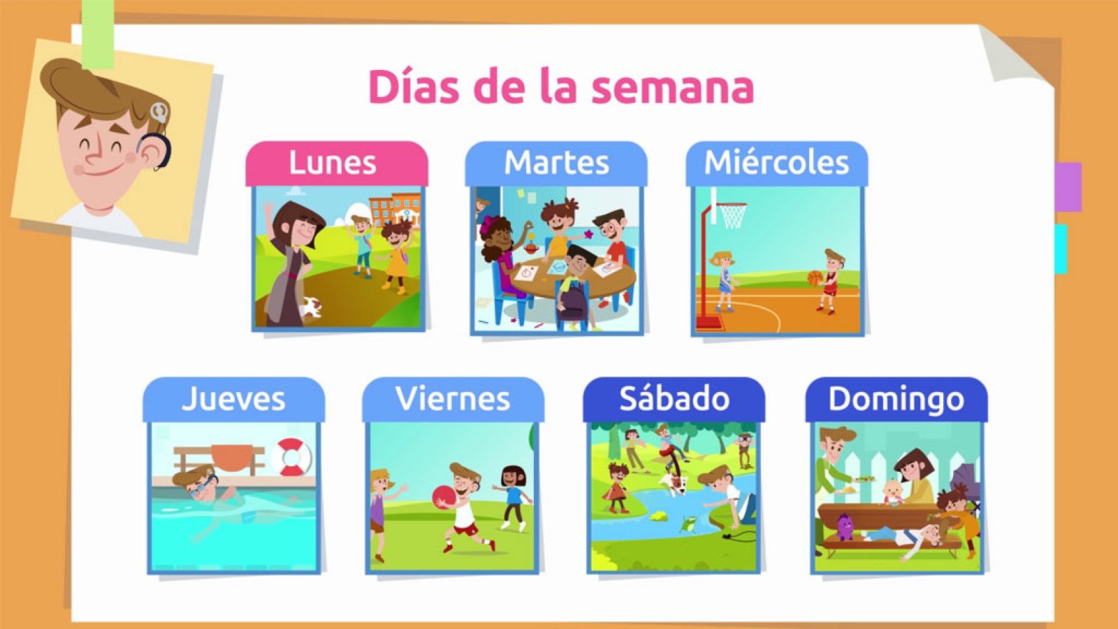 LENGUA - Aprendiendo los días de la semana - EduClan 3 a 5 años | Ver