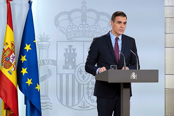 Telediario 1 - Pedro Sánchez : "El impacto económico va a ser grande"