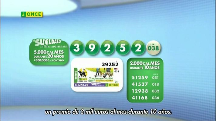 Sorteos ONCE - Sorteo ONCE - 14/03/20
