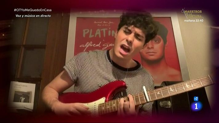 OT 2020 - Alfred canta "Por si te hace falta" en OTYoMeQuedoEnCasa