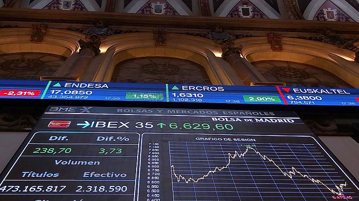  - La bolsa española vuelve a desplomarse un 5% en la apertura pese a las medidas de los bancos centrales