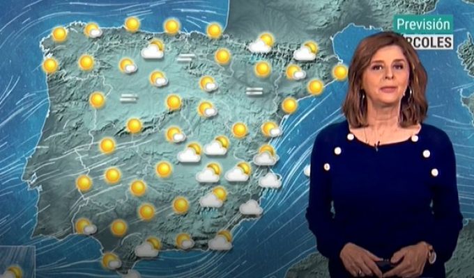 Telediario 1 - La AEMET prevé un ascenso térmico en casi toda la Península y fuerte viento