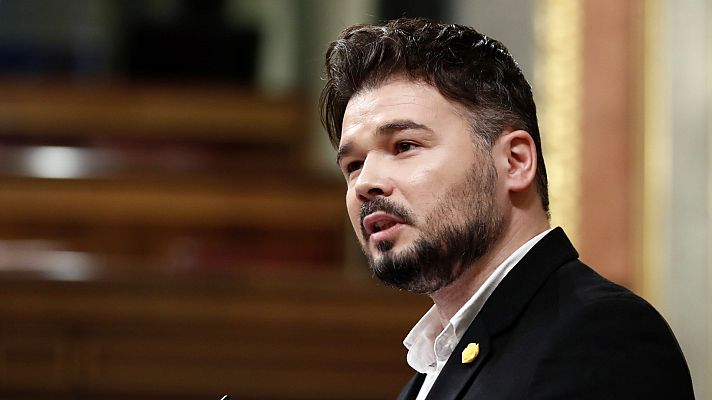 Informativo 24h - Gabriel Rufián (ERC) : "Las banderas ni alimentan ni curan virus""