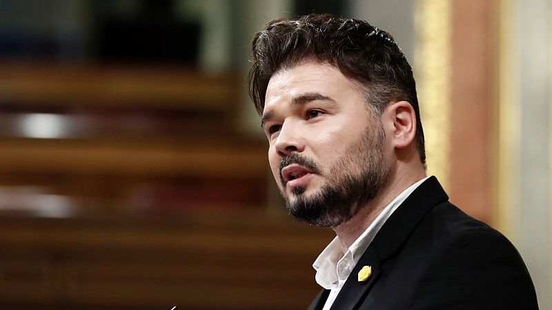 Gabriel Rufián (ERC) : "Las banderas ni alimentan ni curan virus""
