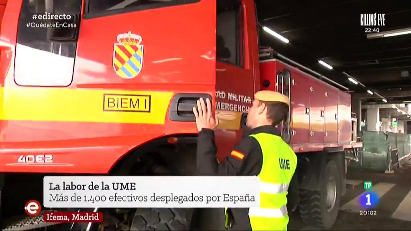 El trabajo de la unidad militar de emergencia - España Directo | Ver