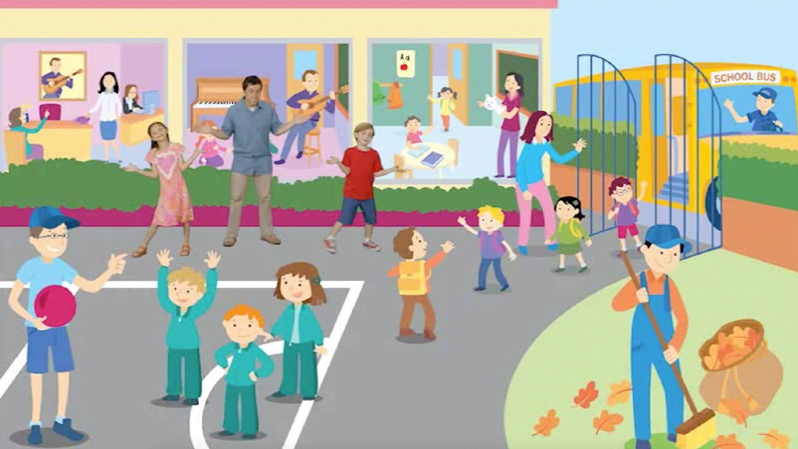 IDIOMAS - People at School - EduClan 3 a 5 años | Ver