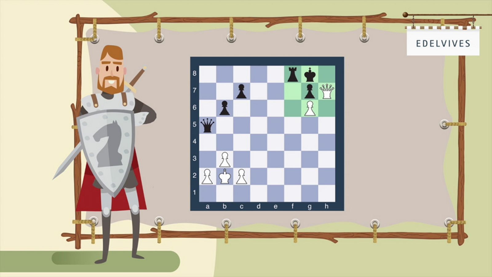 LÓGICA Y MATEMÁTICAS - El mate del damiano y el mate de las hombreras - EduClan 9 a 10 años | Ver