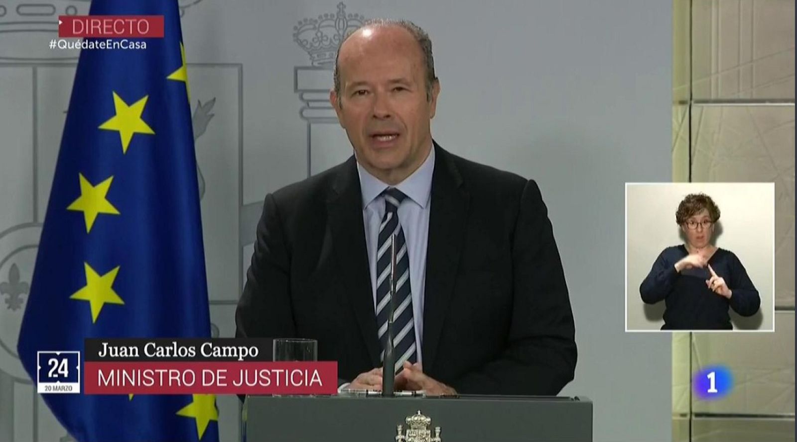 Vídeo: Justicia limitará su actuación a "procesos urgentes y preferentes en los que se alegue vulneración de derechos fundamentales"