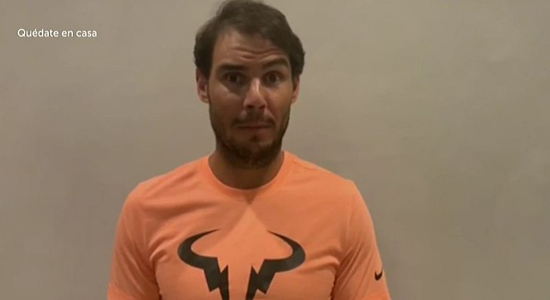 Rafa Nadal: "Ánimos a todas las familias que están sufriendo"