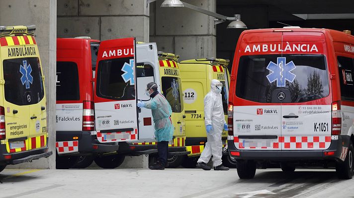 Telediario 1 - Se suaviza el incremento de contagios de coronavirus, pero aún no se ha llegado al pico