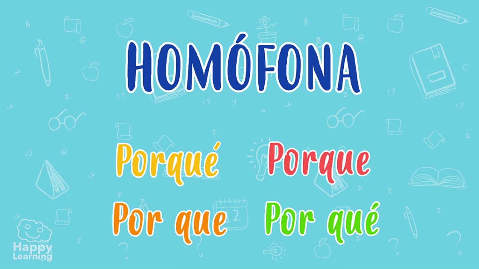 LENGUA - ¿Por qué, porque, porqué o por que? las reglas de ortografía - EduClan 9 a 10 años | Ver
