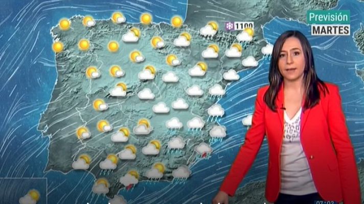 Telediario 1 - La AEMET prevé fuertes lluvias en el sureste y descenso de las temperaturas