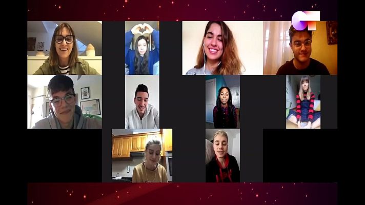 OT 2020 - Primera tutoría de Noemí con los chicos de OT 2020 distanci