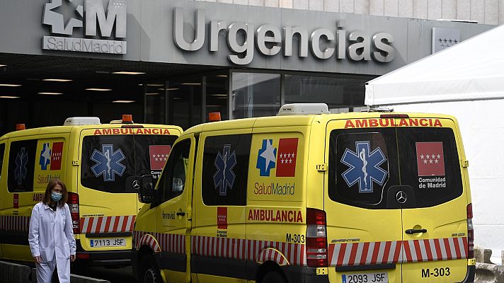 Telediario 1 - Madrid sufre una saturación de sus UCI y demanda más material sanitario por el coronavirus