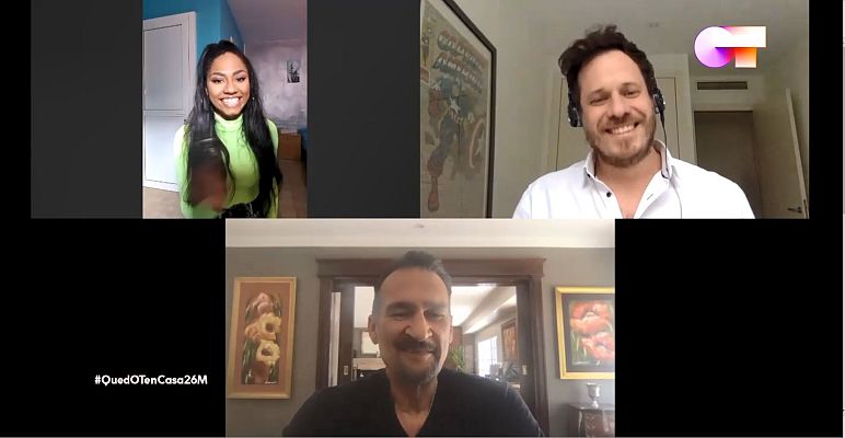 OT 2020 - Nia hablando de su canción con Kike Santander y Brian Sellei