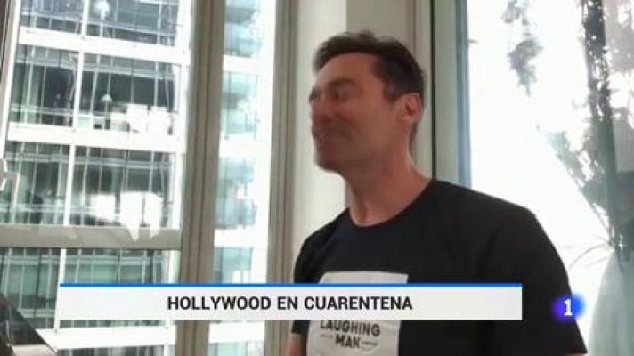 Telediario 1 - Así viven la cuarentena los artistas de Hollywood