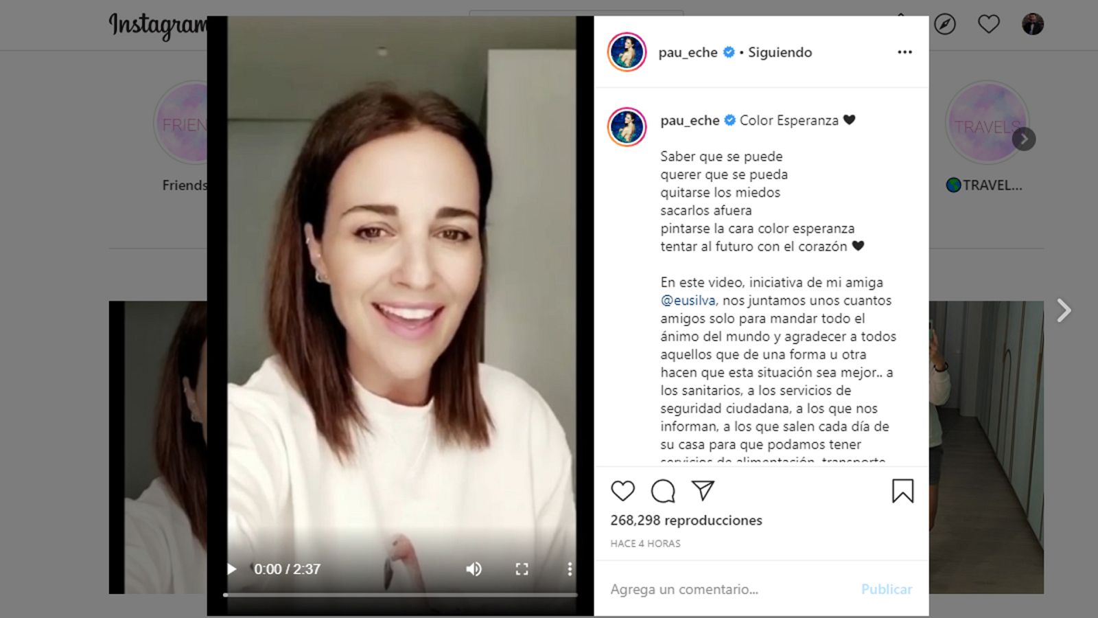 'Color esperanza' un himno contra el coronavirus