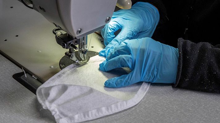 Telediario 1 - El coronavirus convierte el debate sobre las mascarillas en un asunto mundial