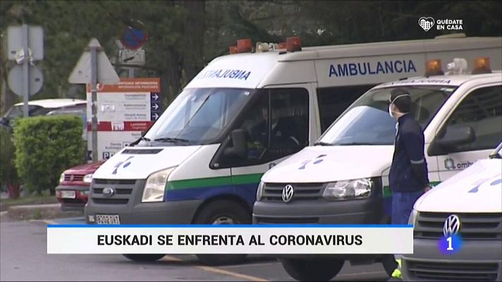 Telediario 1 - El País Vasco, una de las comunidades más afectadas por coronavirus
