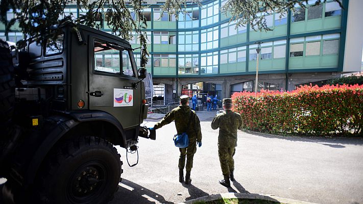 Telediario 1 - Comienzan nueve días de vacaciones obligadas en Rusia por el coronavirus