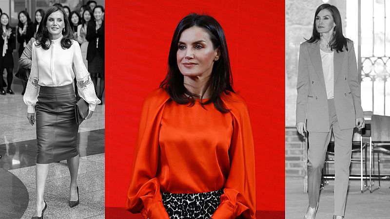Corazón y tendencias - Los mejores estilismos 'working' de la reina Letizia