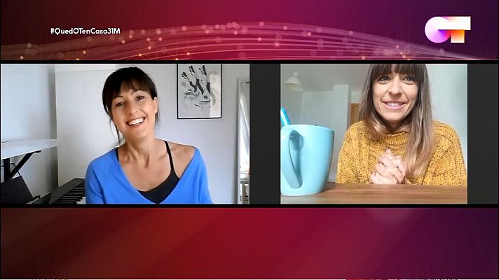 OT 2020 - Maialen y Laura Andrés en una videollamada