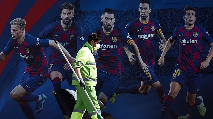 Telediario 1 - Bartomeu niega que el Barça pueda ir a quiebra en junio