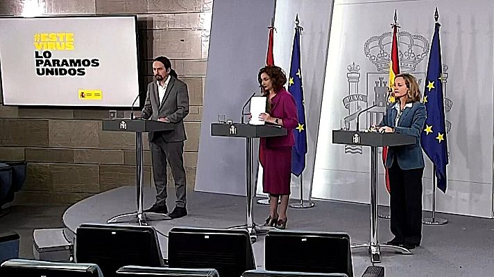 Especiales informativos - Comparecencia de la portavoz y vicepresidentes del gobierno