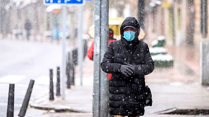 Telediario 1 - El confinamiento reduce los efectos negativos de las nevadas de estos días