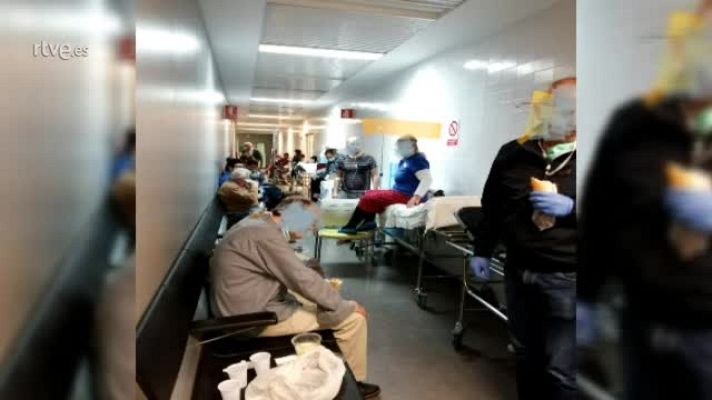 Especial Coronavirus - Sanitarios del hospital de Albacete piden "desesperados" más camas en urgencias