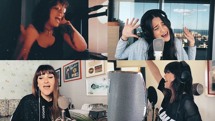 Telediario 1 - 50 artistas lanzan una versión de 'Resistiré' para recaudar fondos contra el coronavirus