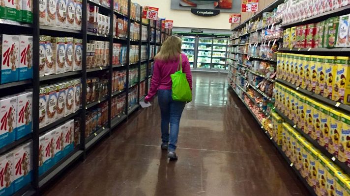 Telediario 1 - Aluvión de pedidos online en los supermercados