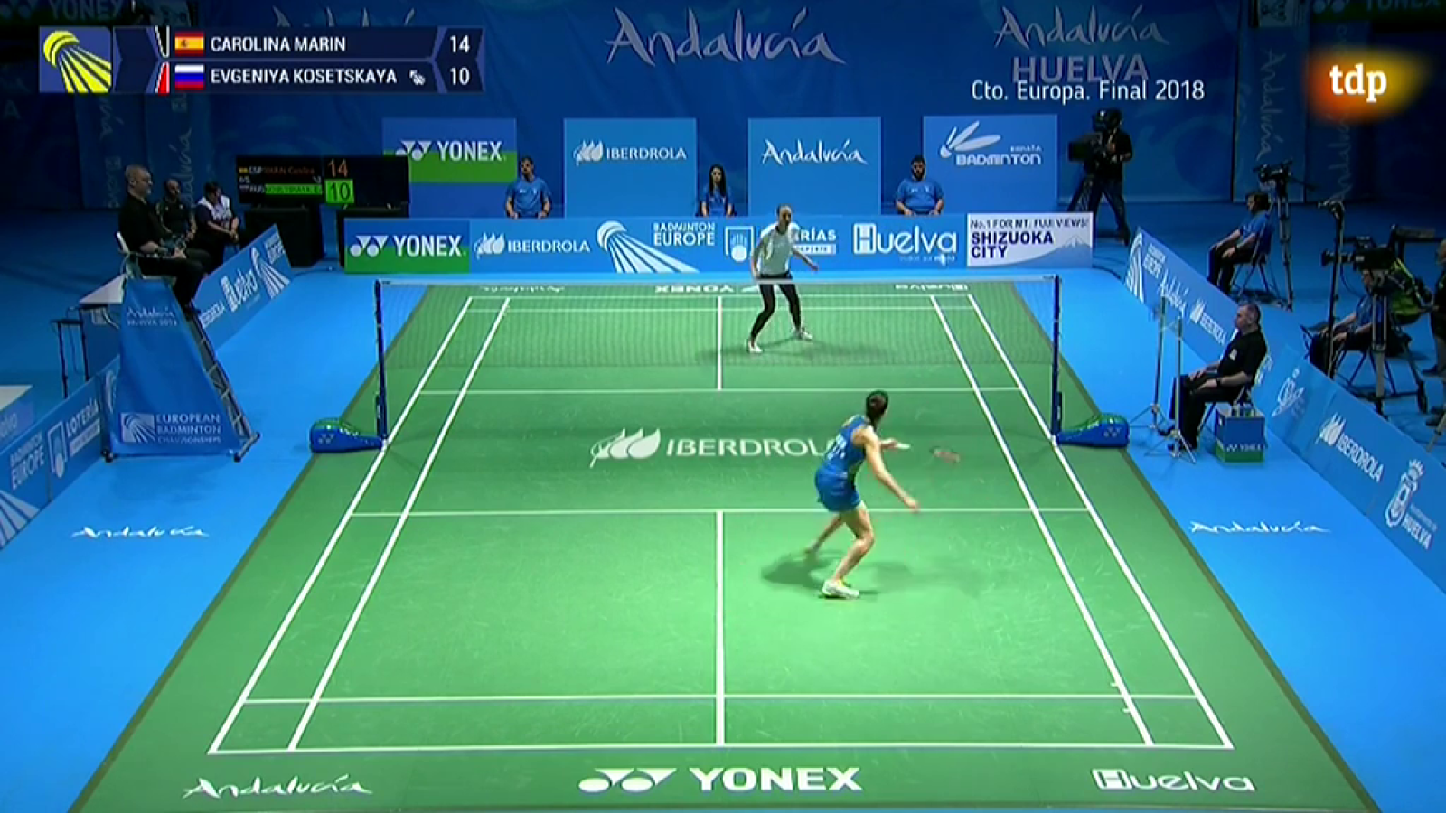 Quédate en casa con TDP - Bádminton - Final Campeonato de Europa 2018: Carolina Marín-Evgeniya Kosetskaya - Ver ahora