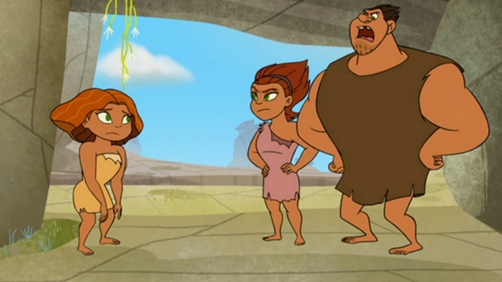 El amanecer de los Croods - Sigue la  línea / Levantar pesos es lo más difícil - RTVE.es - El amanecer de los Croods | Ver