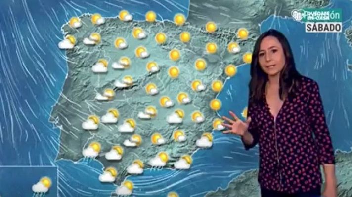 Telediario 1 - El paso de un frente atlántico