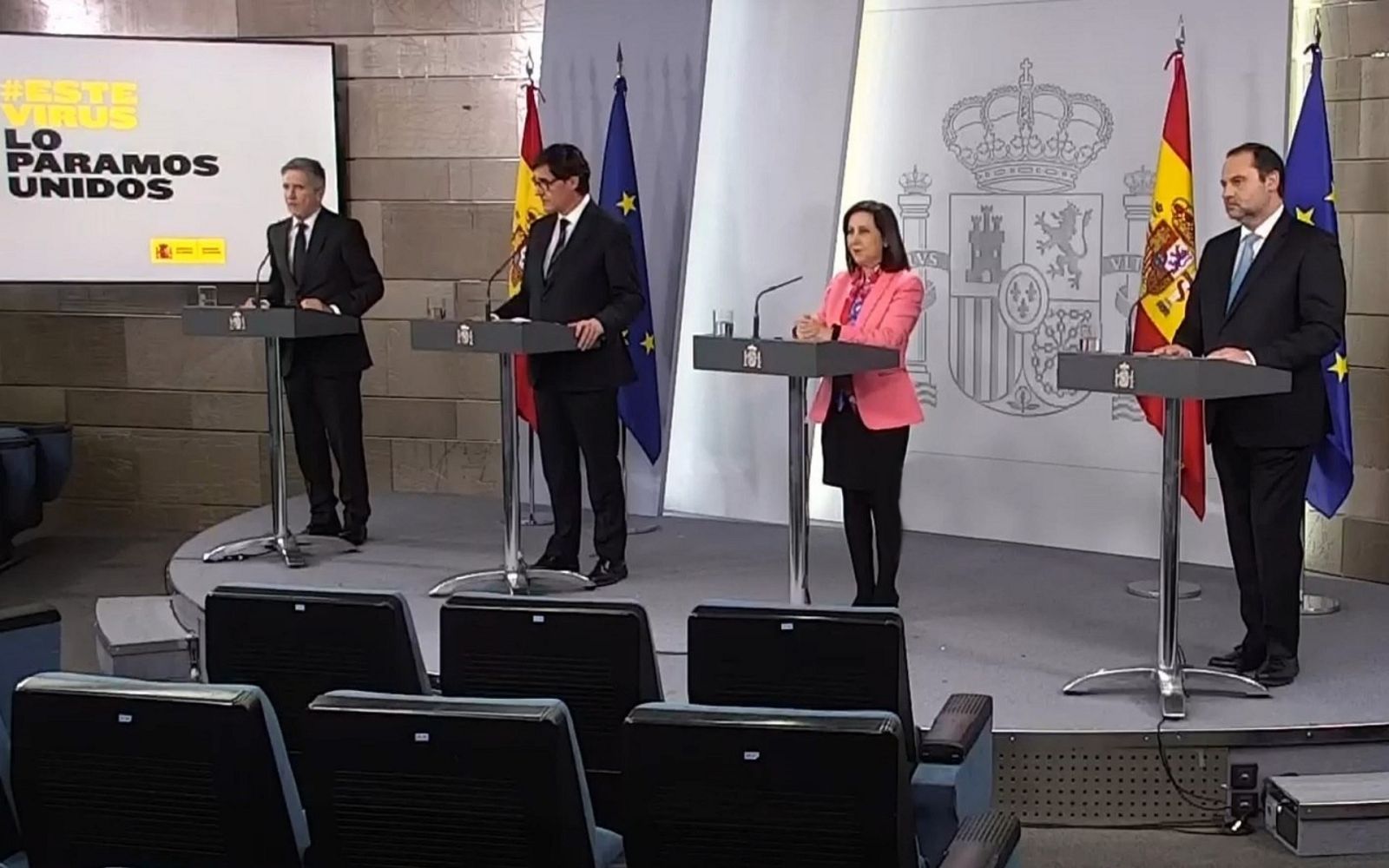 Especial informativo - Comparecencia de los cuatro ministros del comité sobre el Coronavirus - 05/04/20 - ver ahora