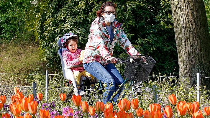 Telediario 1 - Las medidas de confinamiento en Bélgica, menos estrictas que en el resto de Europa