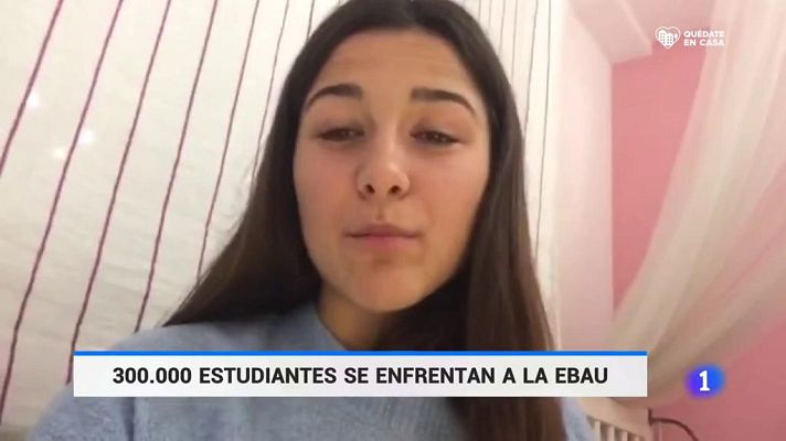 Telediario 1 - La EBAU 2020, una evaluación histórica debido al covornavirus