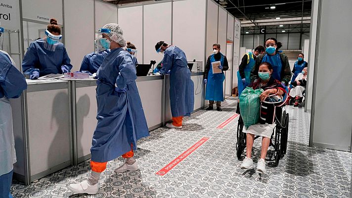 Informativo 24h - Los muertos con coronavirus repuntan hasta los 743, tras cuatro días de caídas, por el ajuste del fin de semana