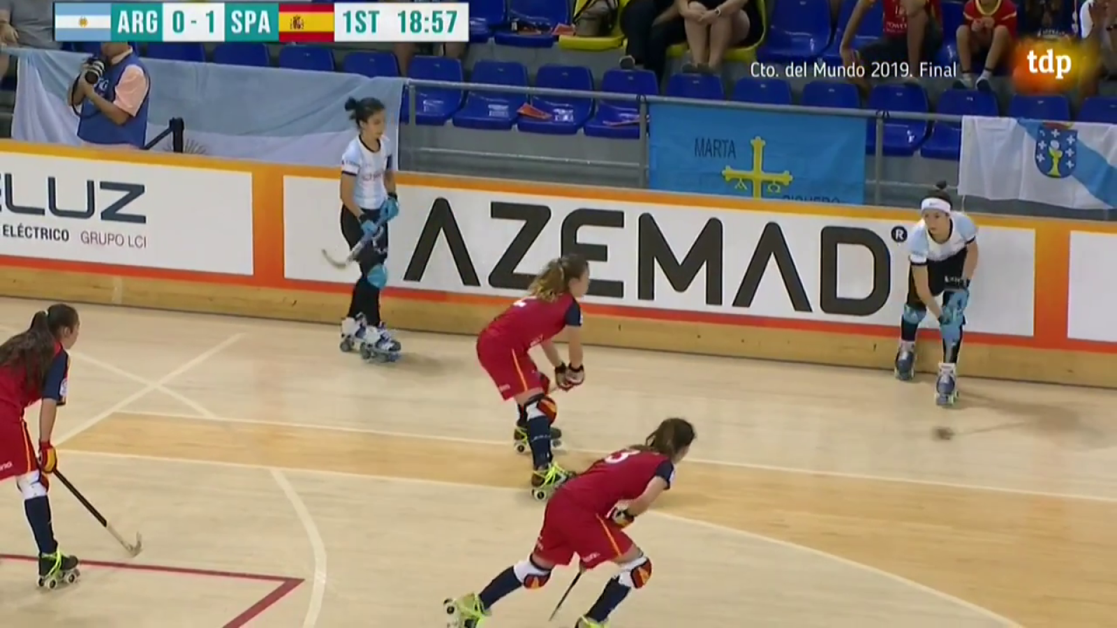 Quédate en casa con Tdp - Hockey Patines - Campeonato del mundo Femenino 2019 - Final:España-Argentina - Ver ahora