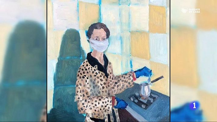 Telediario 1 - Un museo virtual recogerá las manifestaciones artísticas generadas durante la pandemia de coronavirus