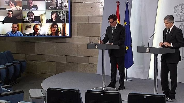 Especiales informativos - Comparecencia ministros de Sanidad y de Interior - 11/04/20