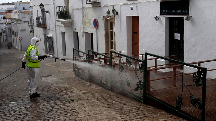 Telediario 1 - Sánchez: "Si no avanzamos, mantendremos o reforzaremos las medidas, para este Gobierno lo primero es la salud"