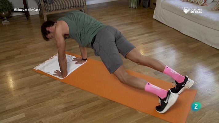 Muévete en casa - Trabajo analítico de abdomen con planchas