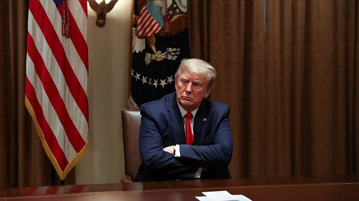 Telediario 1 - Duelo en EE.UU. entre Trump y los gobernadores por quién tiene el poder de reabrir la economía