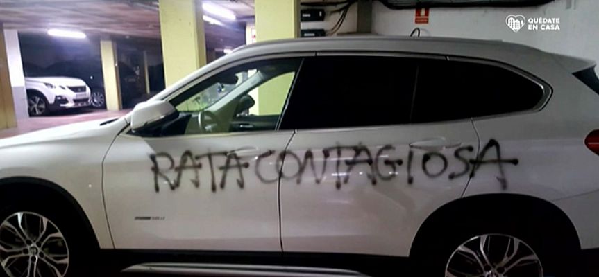 Telediario 1 - Rechazados por estar en primera línea contra el virus