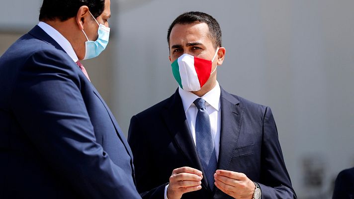 Telediario 1 - El ministro de Exteriores de Italia afirma a TVE que "la solidaridad es la clave para vencer el desafío" del coronavirus a Europa