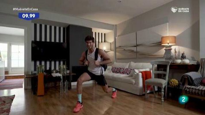 Muévete en casa - ¡Trabaja las piernas con peso!