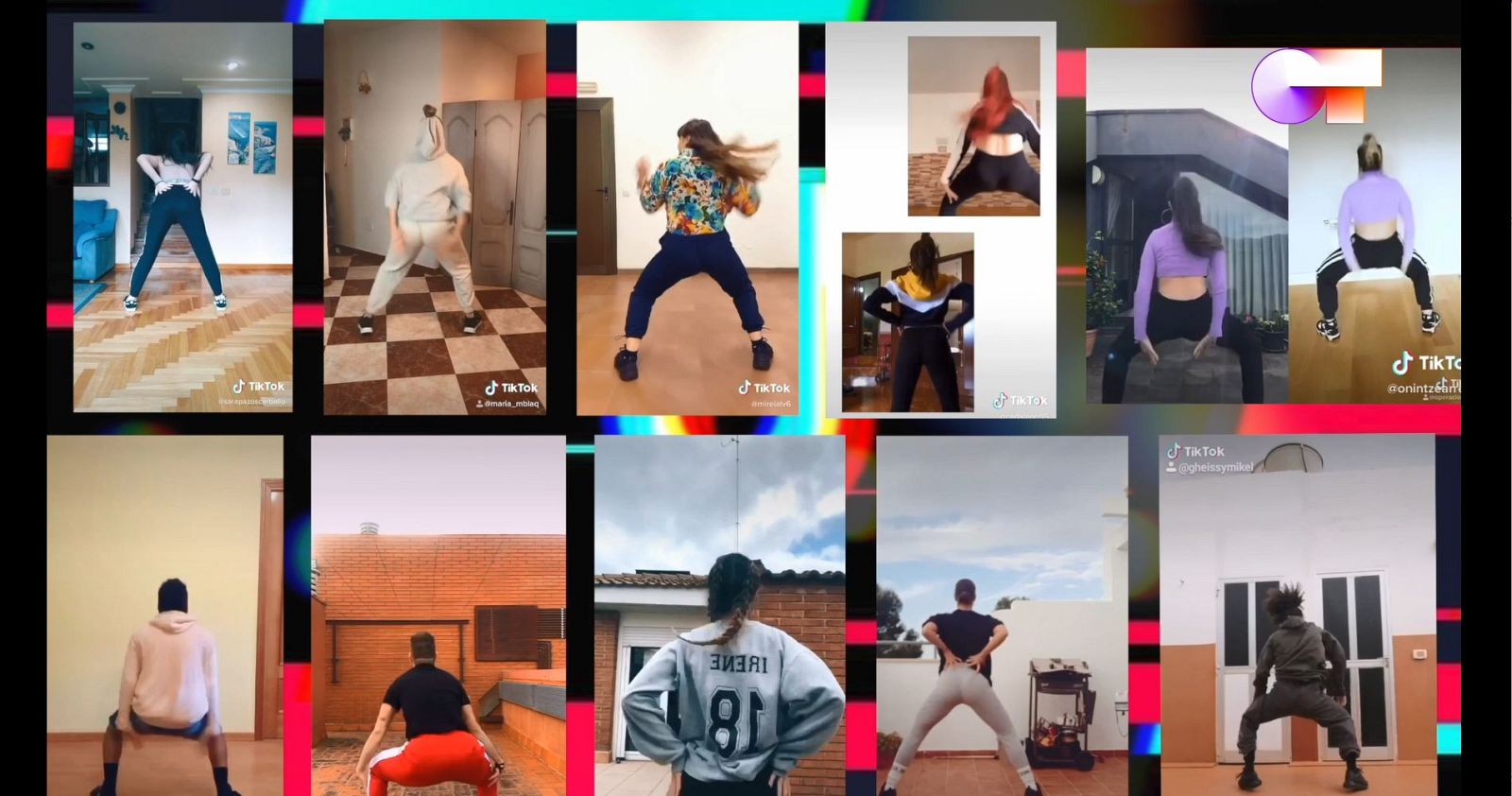 Tercer #OTCallenge hecho por los fans respondiendo a la propuesta de Vicky, la coreógrafa, en Tik Tok