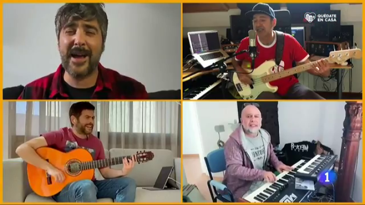 Telediario 1 - Estopa nos presenta el videoclip de su nuevo tema "Corazon sin salida", grabado durante el confinamiento